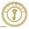 Badge / Macaron GLNF – Grande tenue provinciale – Grand Trésorier – Auvergne – Brodé main